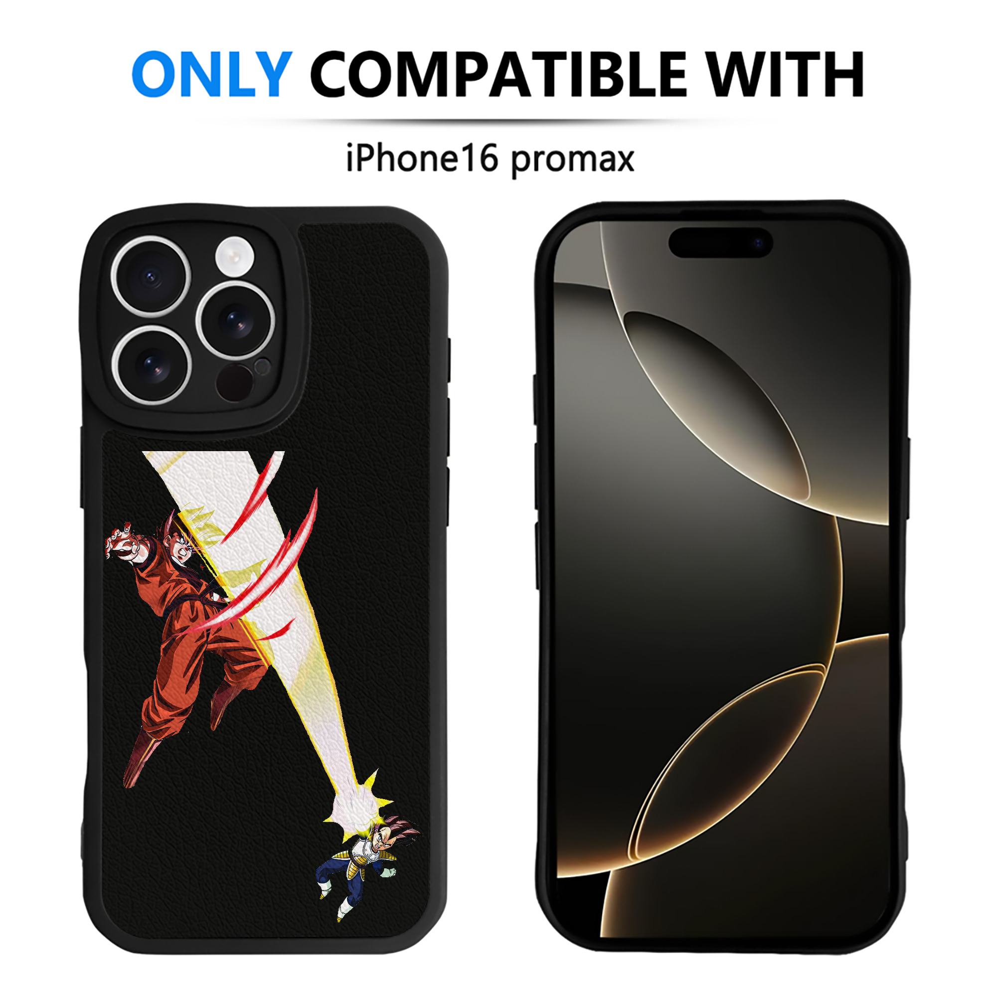 （画像用） ドラゴンボール ベジータ四世（Bejīta Yonsei）DRAGON BALL Vegeta IV 【iPhone 16シリーズ対応】シリコンスマホケース（レザー調） 材質：シリコン